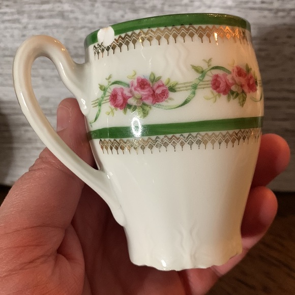 Rare! Antique C.T. Germany Carl Tielsch Altwasser Cups and Saucers Set 8 Piece - Picture 9 of 13